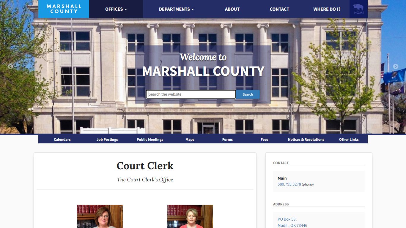 Court Clerk - Marshall County, Oklahoma